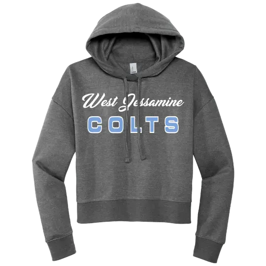 West Jessamine MS PTO Screen Printed DT6101 Ladies Crop Hoodie