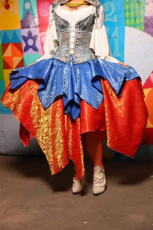 Mini Fairy Skirt in Lake Blue Shimmer - The World of Laughter and Hopes Collection