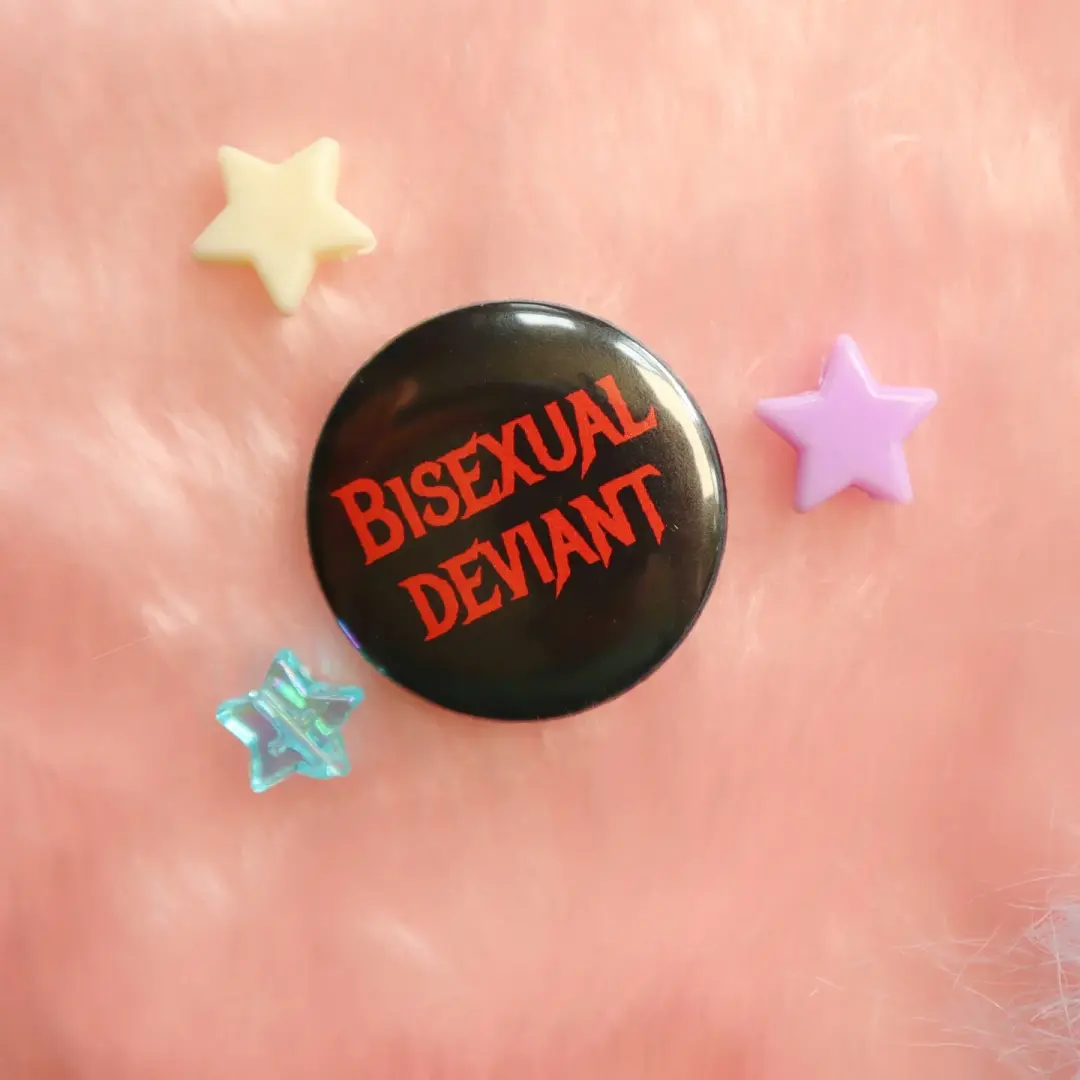 Bisexual Deviant Button Badge