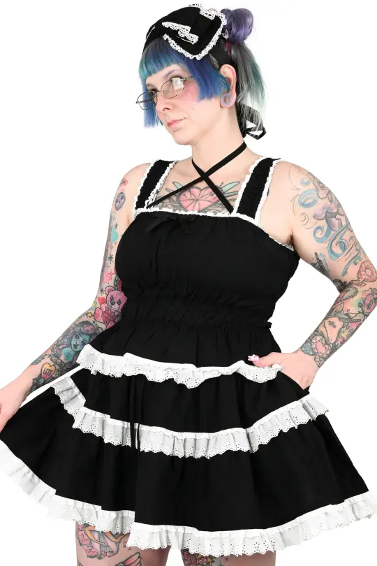 Katherine Shirred Camisole - Black