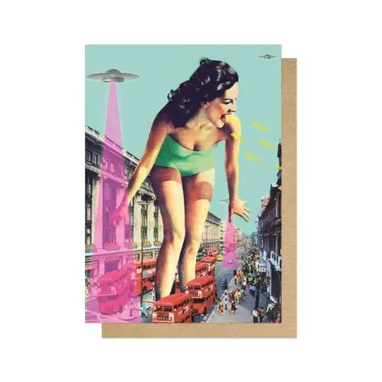 Rush Hour Madness Greetings Card