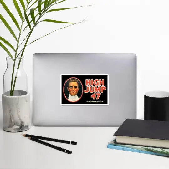 High Jump 47 Vinyl Bubble-Free Stickers | Available in 3 Sizes