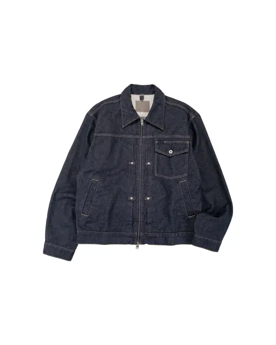 Norse Projects Svendborg Broken Twill Cotton Linen Denim Jacket Indigo
