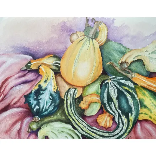 "Squash" Watercolor Print
