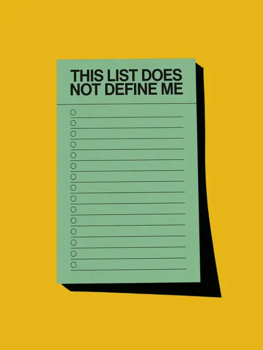 This List Does Not Define Me Notepad