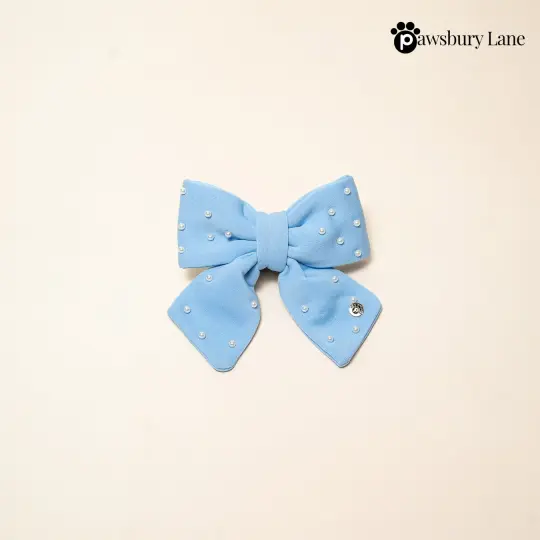 Sugar and Pearls - Cornflower - Pet Sailor Bow