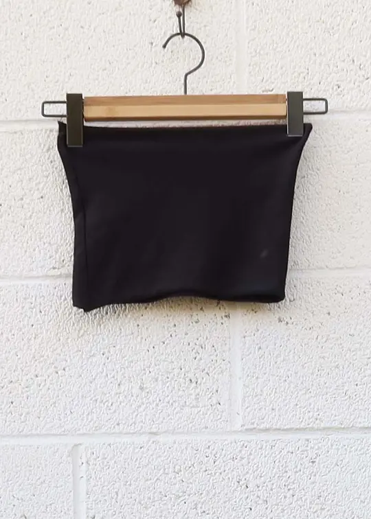 SALE - Boob Tube / 2XS / Midnight / Stretch Organic Cotton (4)