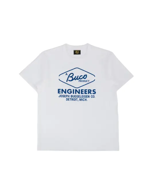 The Real McCoy's BC26001 Buco Tee / Buco Engineers White
