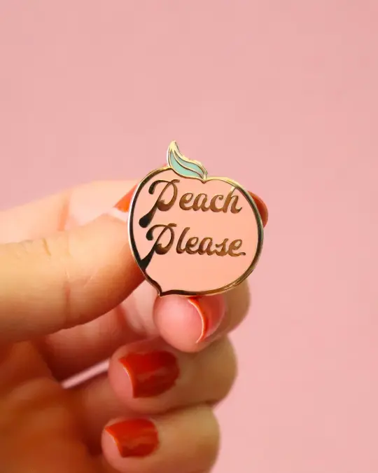 Peach Please Pin.