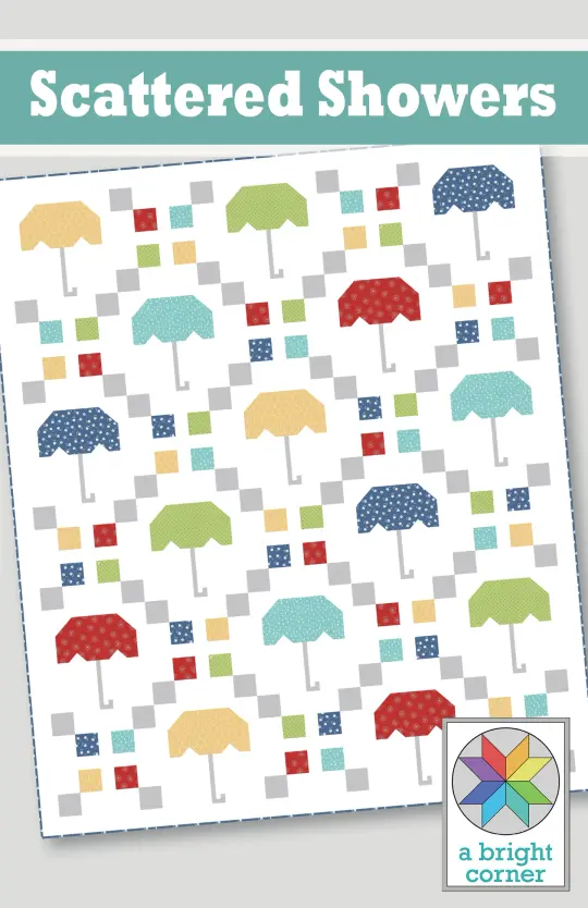 Scattered Showers quilt pattern - PAPER pattern