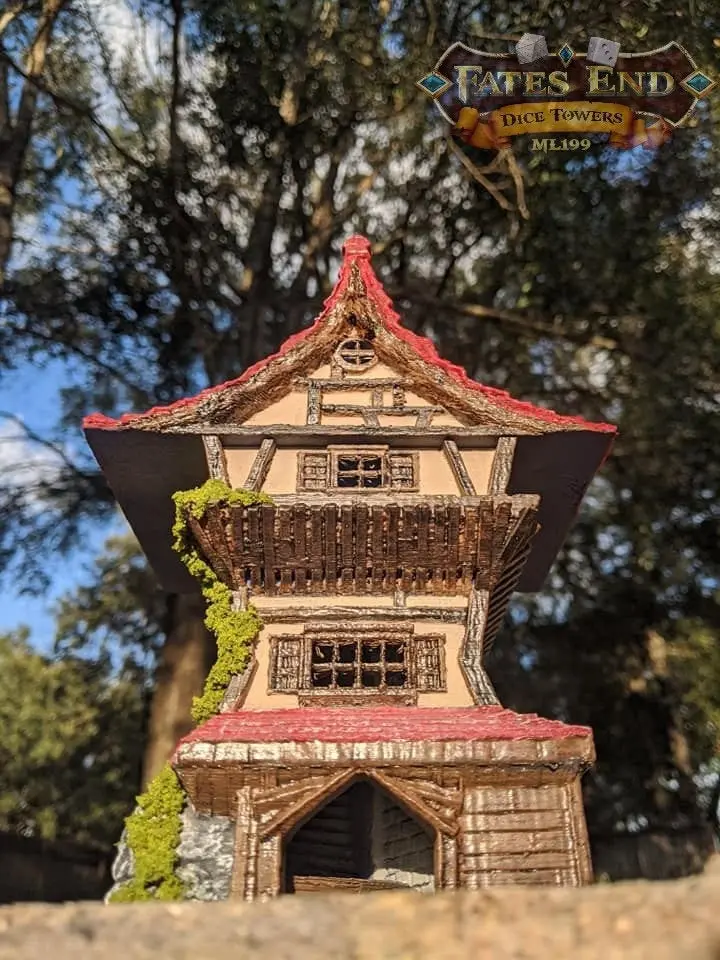 Rogue Class 3D Printed Dice Tower-Fate's End - Tabletop RPG Gaming Fantasy Cosplay - Where Shadows Conceal Destiny's Roll!