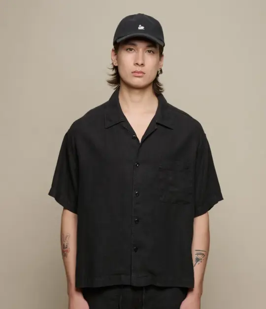 Linen Bowling Short Sleeve Shirt