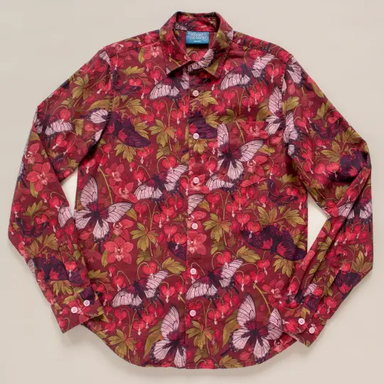 [LONG SLEEVE BUTTON DOWN SHIRT] Cordiform