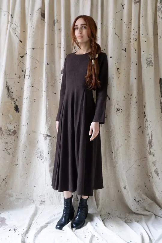 Theodora Linen Dress - Clove