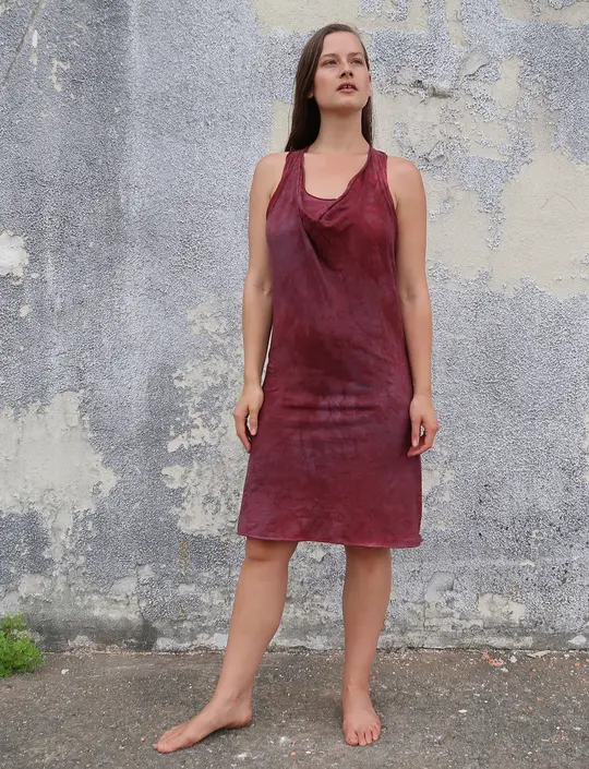Float Neck Racerback Built in Bra Simplicity Short Dress