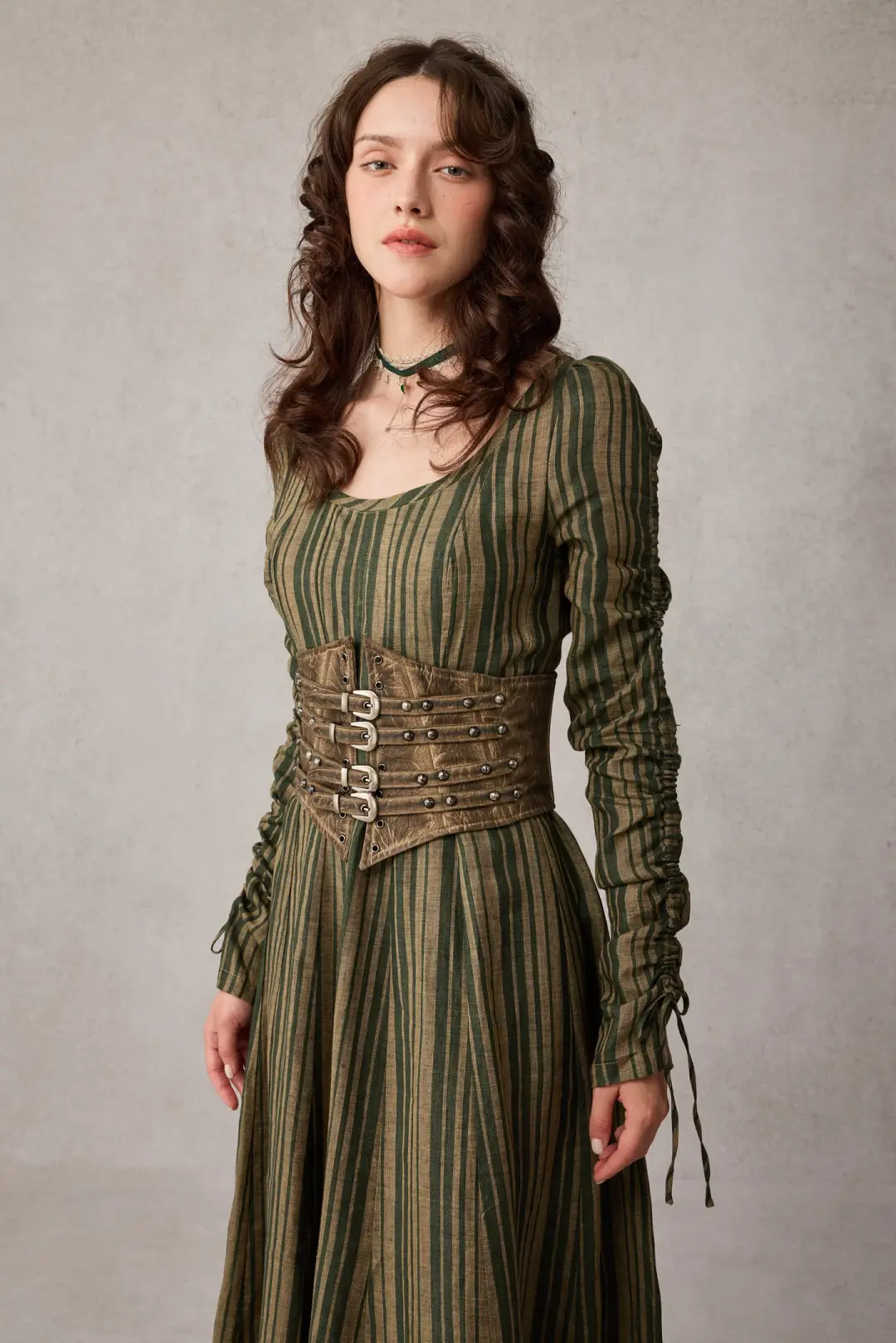 Crystal 17 | Victorian maxi linen dress