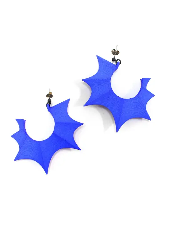 Vampira Earrings in Blue