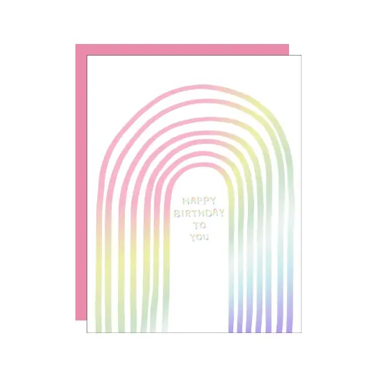 Rainbow Birthday Card