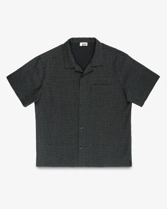 STF 3oz Japanese Seersucker Short Sleeve Shirt - Black