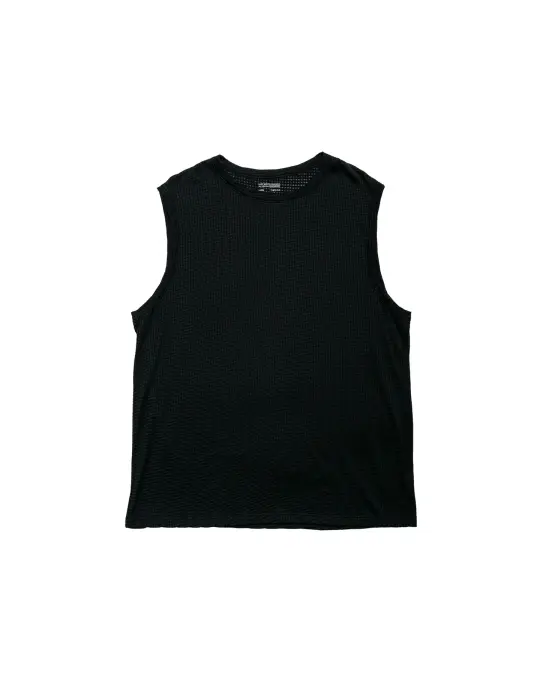 Lady White Co. Gauze Sleeveless T-Shirt Black