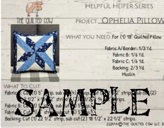 Helpful Heifer Ophelia Pillow