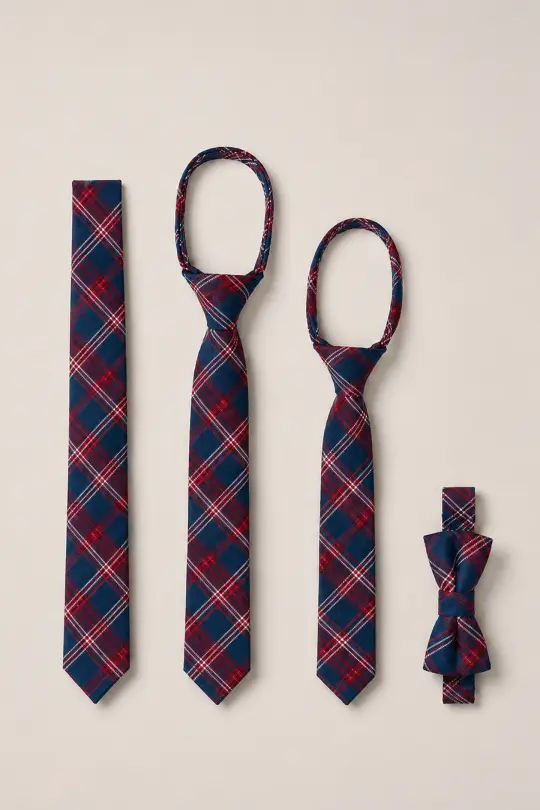 Ties in Mariner Tartan