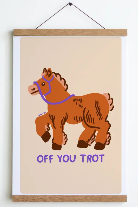 Off You Trot Print