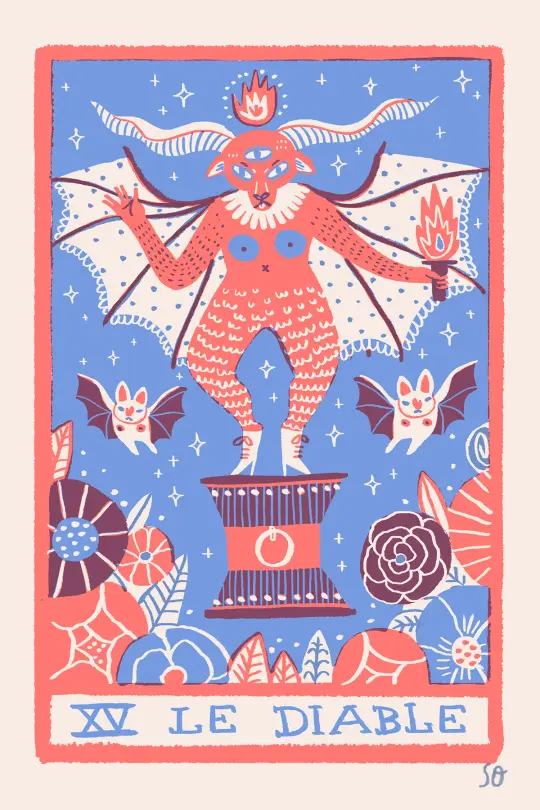 The Devil - Postcard