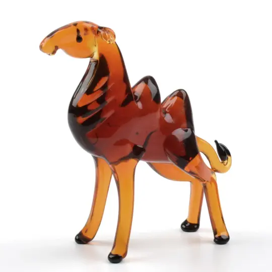 Sahara Camel Glass Figurine