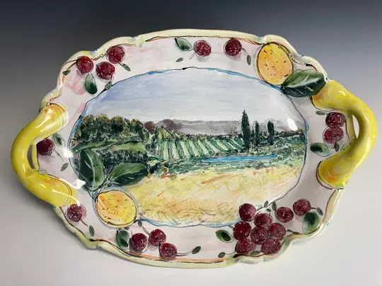 Large landscape platter