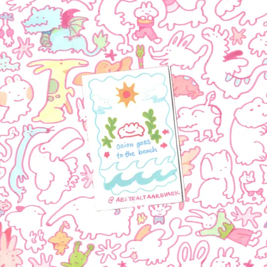 onion goes to the beach-zine