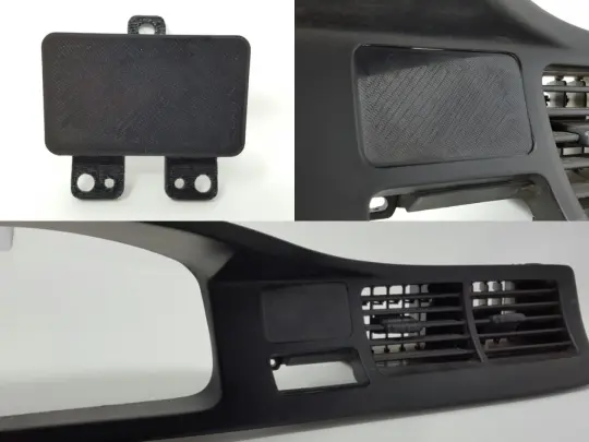 92-95 Honda Civic (all) Clock Delete Plate