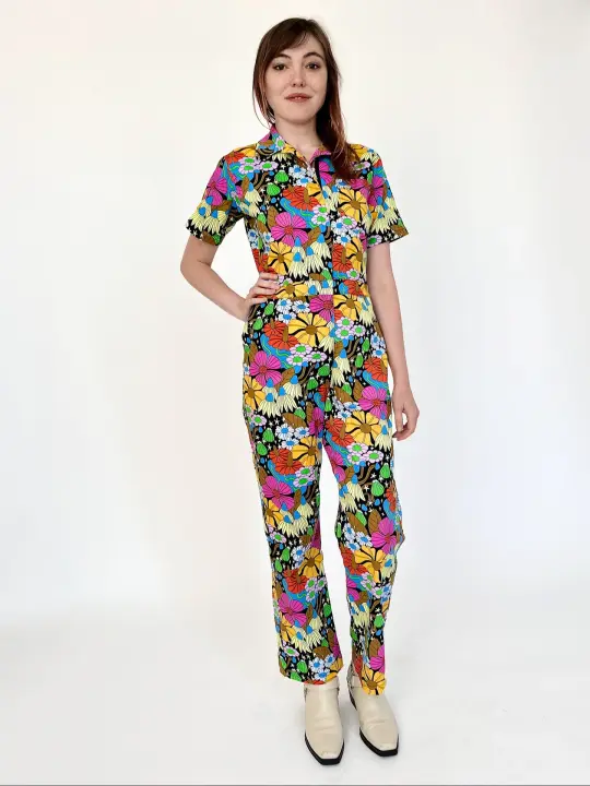 Twill Coveralls Cosmic Floral