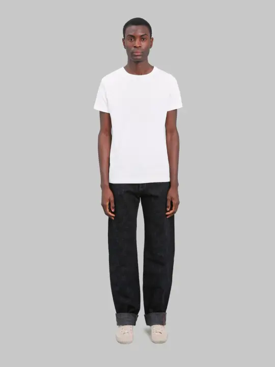 Graph Zero 15oz "Skein Dyeing Denim" Heritage Regular Straight Jeans Black
