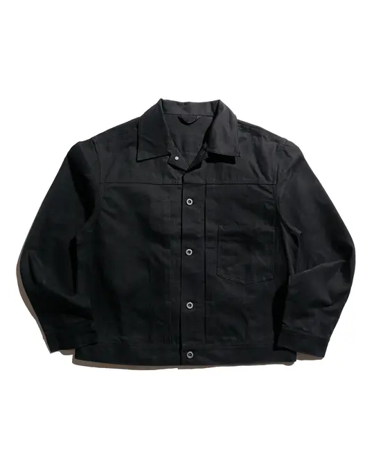 James Coward Range Jacket Black Cotton Washi Oxford Cloth