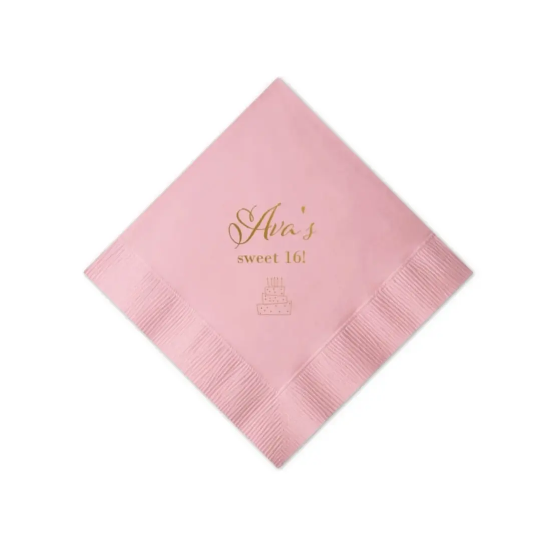 Foil Printed Custom Napkins