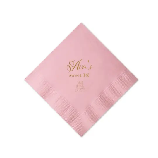 Foil Printed Custom Napkins