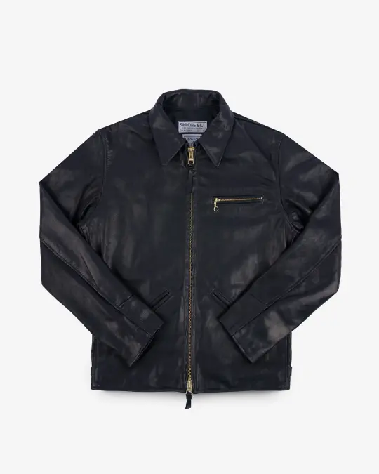 Iron Heart x Simmons Bilt Horsehide Savannah Jacket - Black