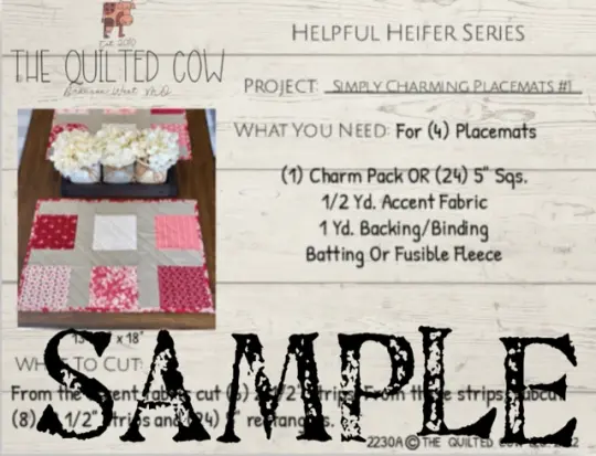 Helpful Heifer Simply Charming Placemat #1