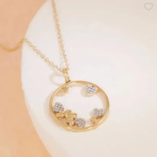 Mini Hearts Pendant Necklace