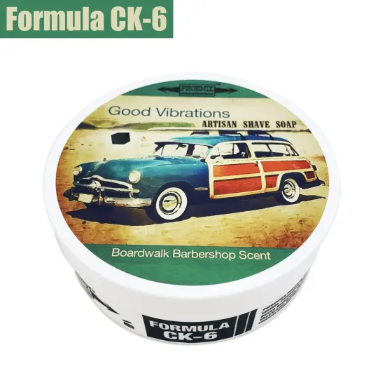 Good Vibrations Artisan Shaving Soap | Ultra Premium CK-6 Formula