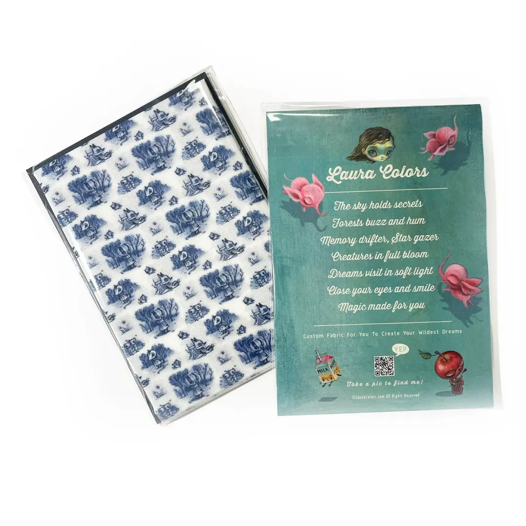 Meadow Tales in Blue (Fabric)