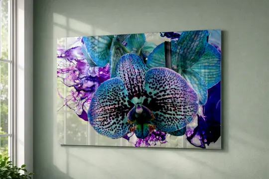 Vibrant Orchid Fantasy | Acrylic Glass Wall Art