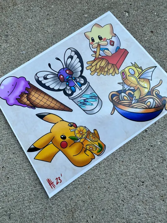 Pokemon print (8x10)