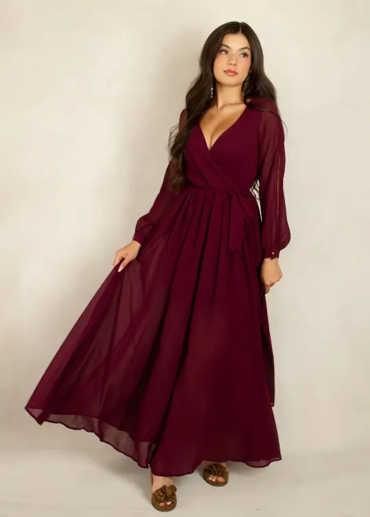 Aniya Dress in Plum
