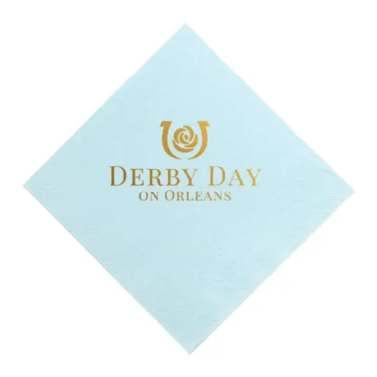 Custom Derby Day Printed Cocktail Napkins