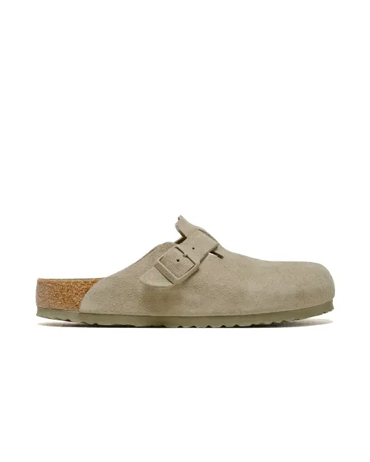 Birkenstock Boston Faded Khaki Suede