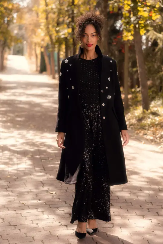 Jacqueline Coat in Black