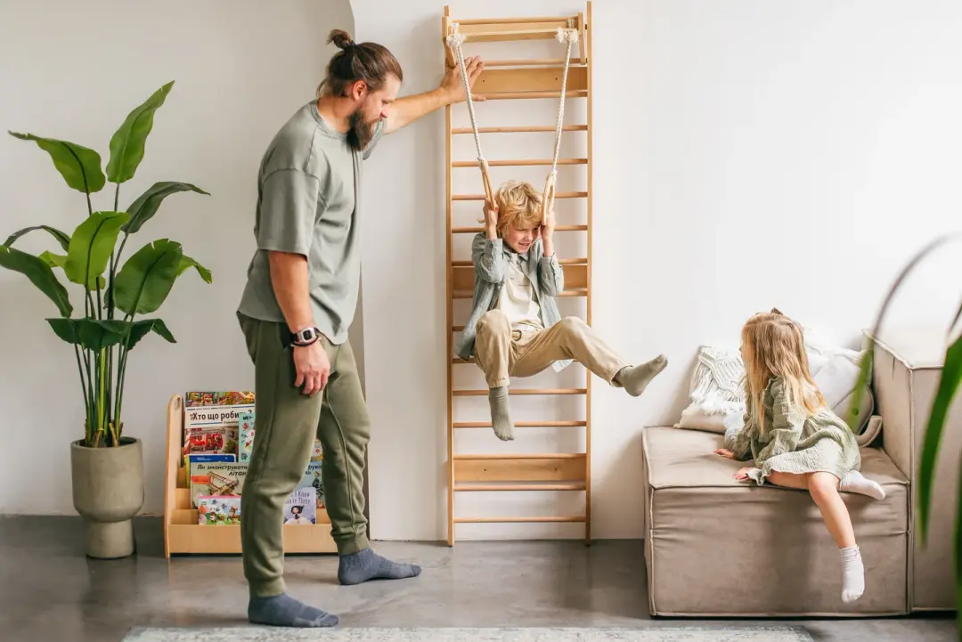 Wooden Montessori Climbing Wall for Kids