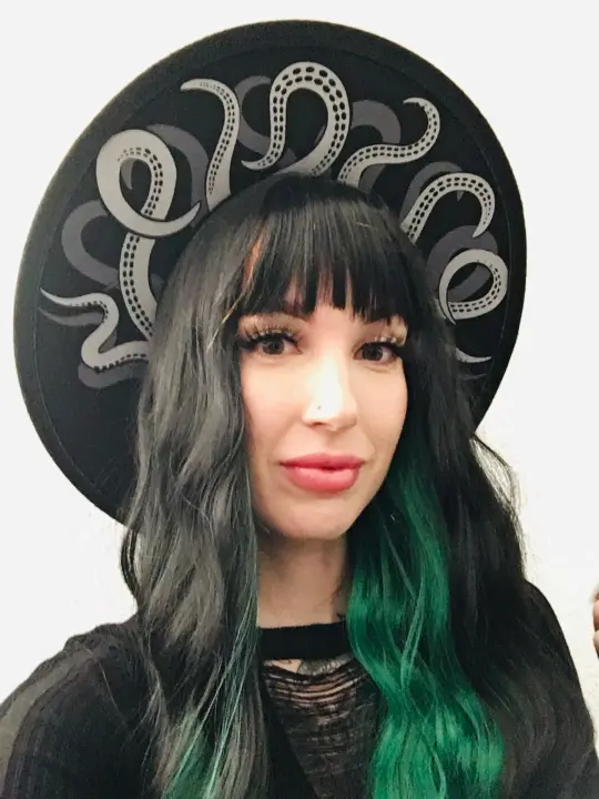Tentacles Vegan Felt XL Brim Hat